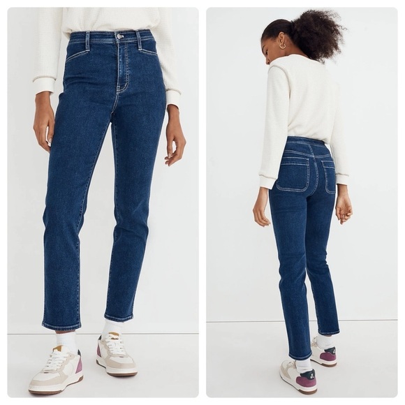 Madewell | High-Rise Slim Straight Jeans in Bryston Wash: Workwear Edition - Picture 2 of 11